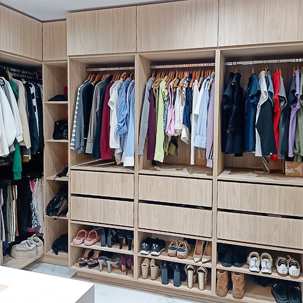 Proyectos fabricacion de muebles para vestidor de melamina